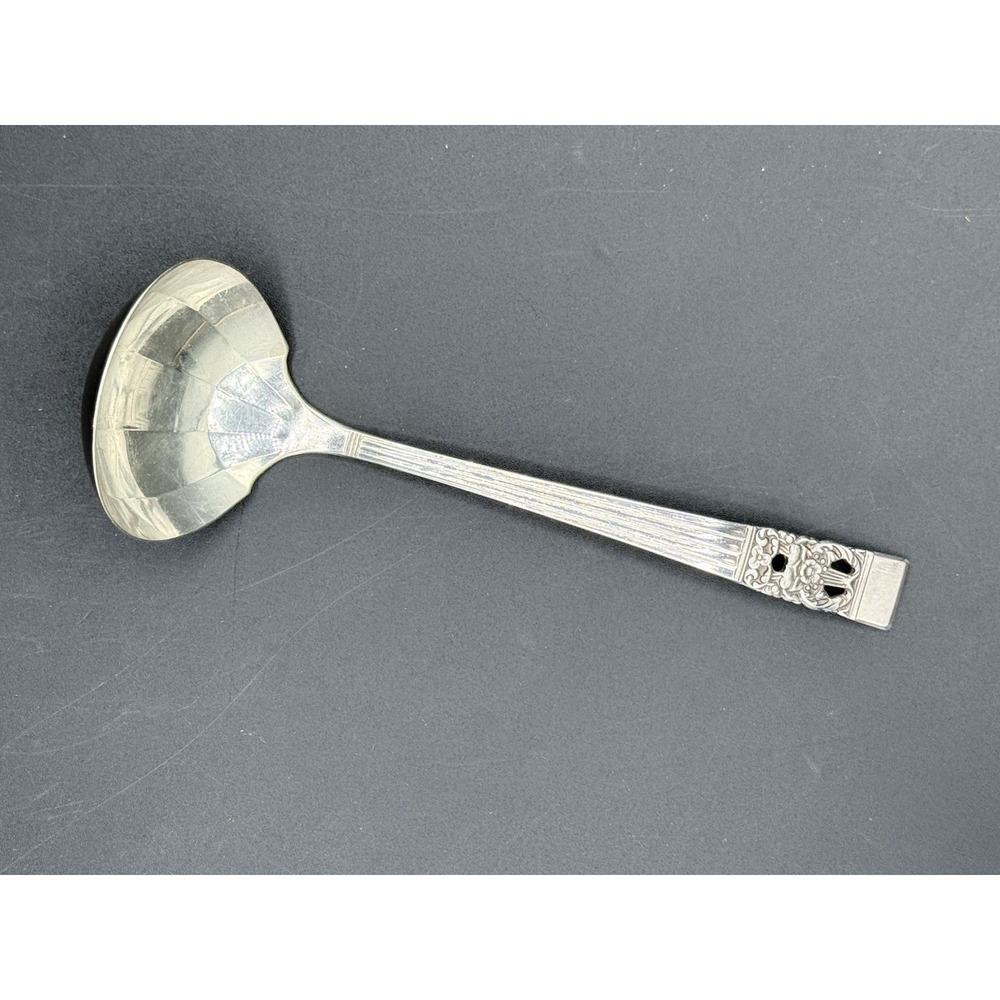 Vintage Oneida Community CORONATION Silverplate‎ Gravy Ladle 1936 Art Deco
